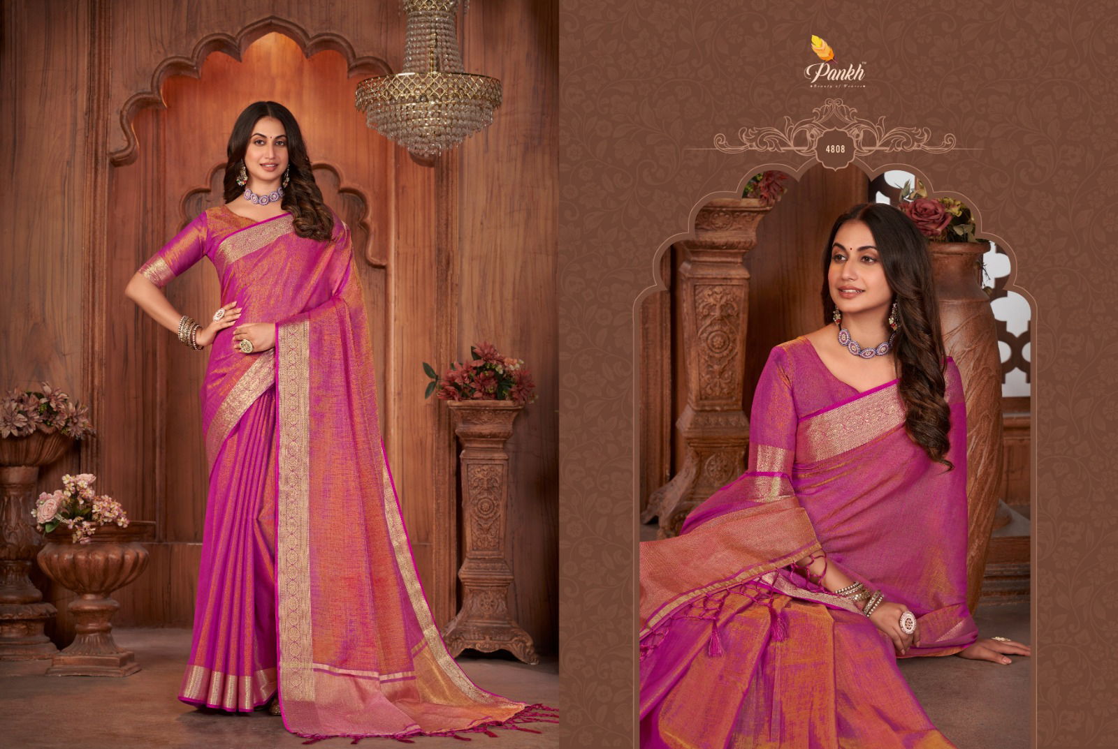 Pankh Anushka Vol 1 Wholesale Silk Saree Catalog 4801 To 4808